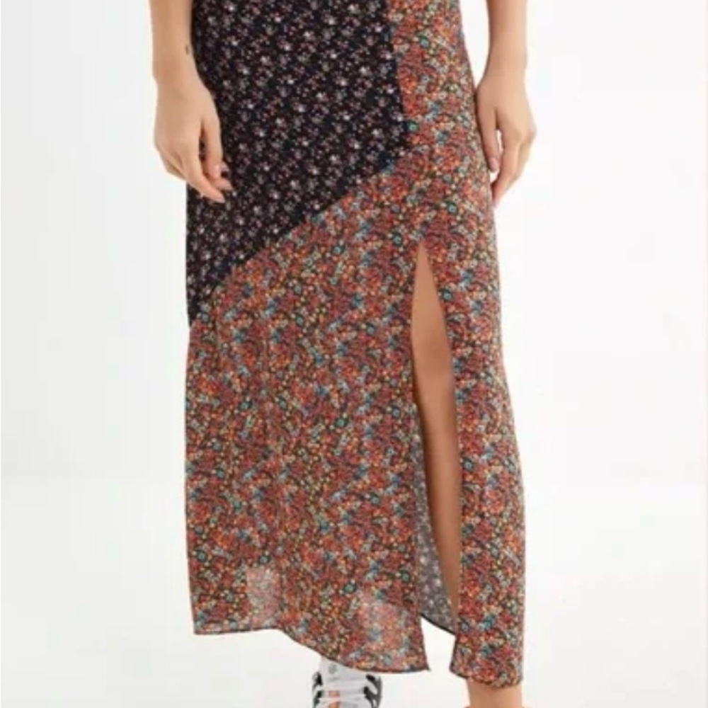 Urban Outfitters small Floral patchwork midi Skirt